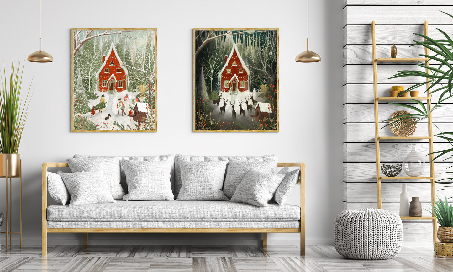 Christmas garden - Artprint