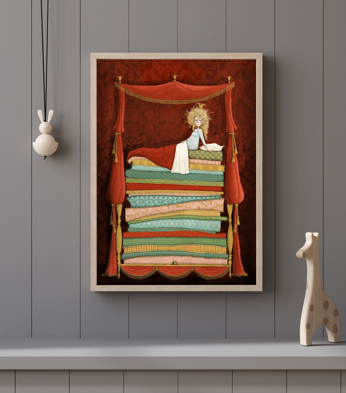 The princess and the pea - Artprint