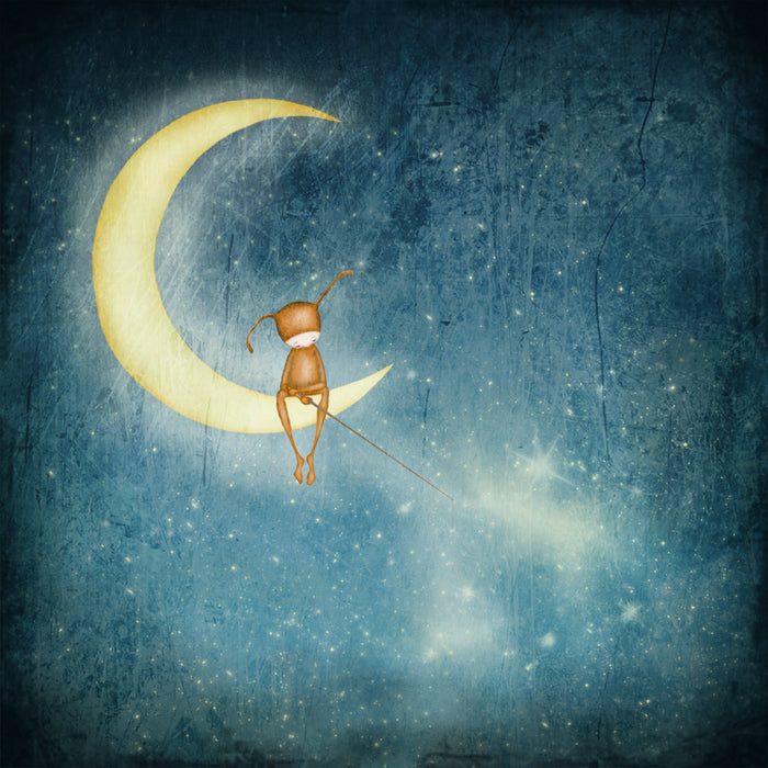 Fishing for stars - Art print