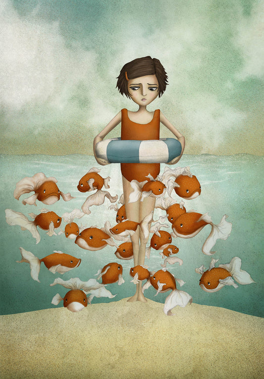 Fish pond - Art print