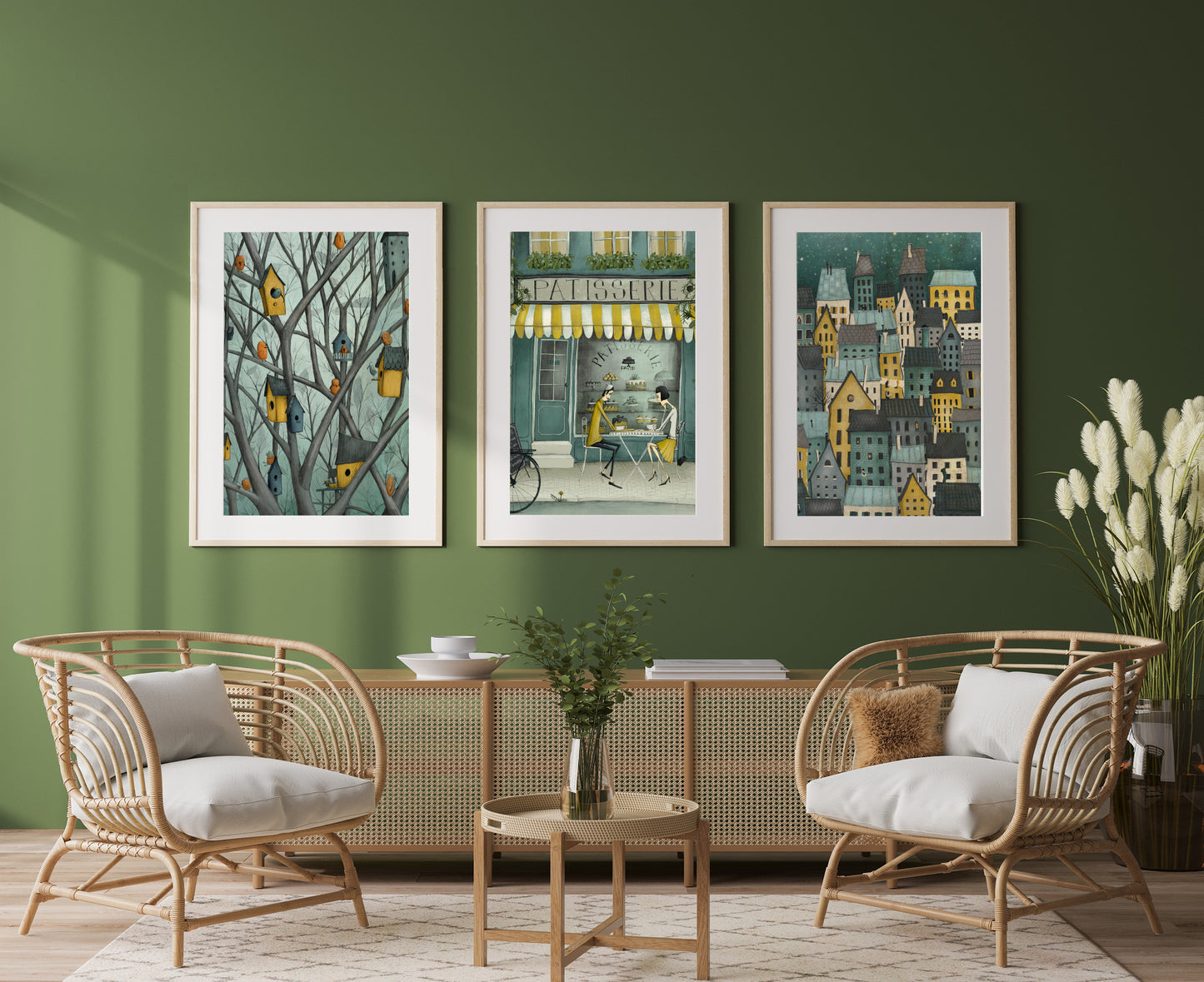 City by night - Art print