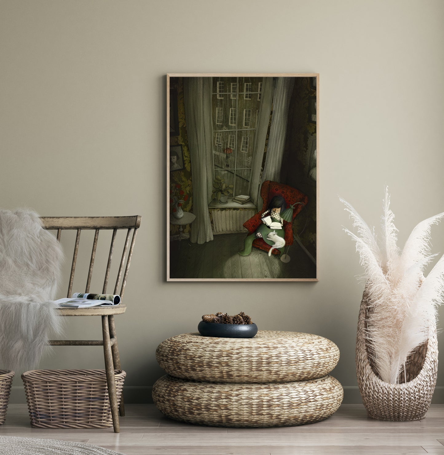 Little reader - Art print