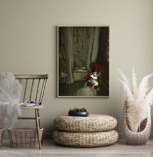 Little reader - Art print