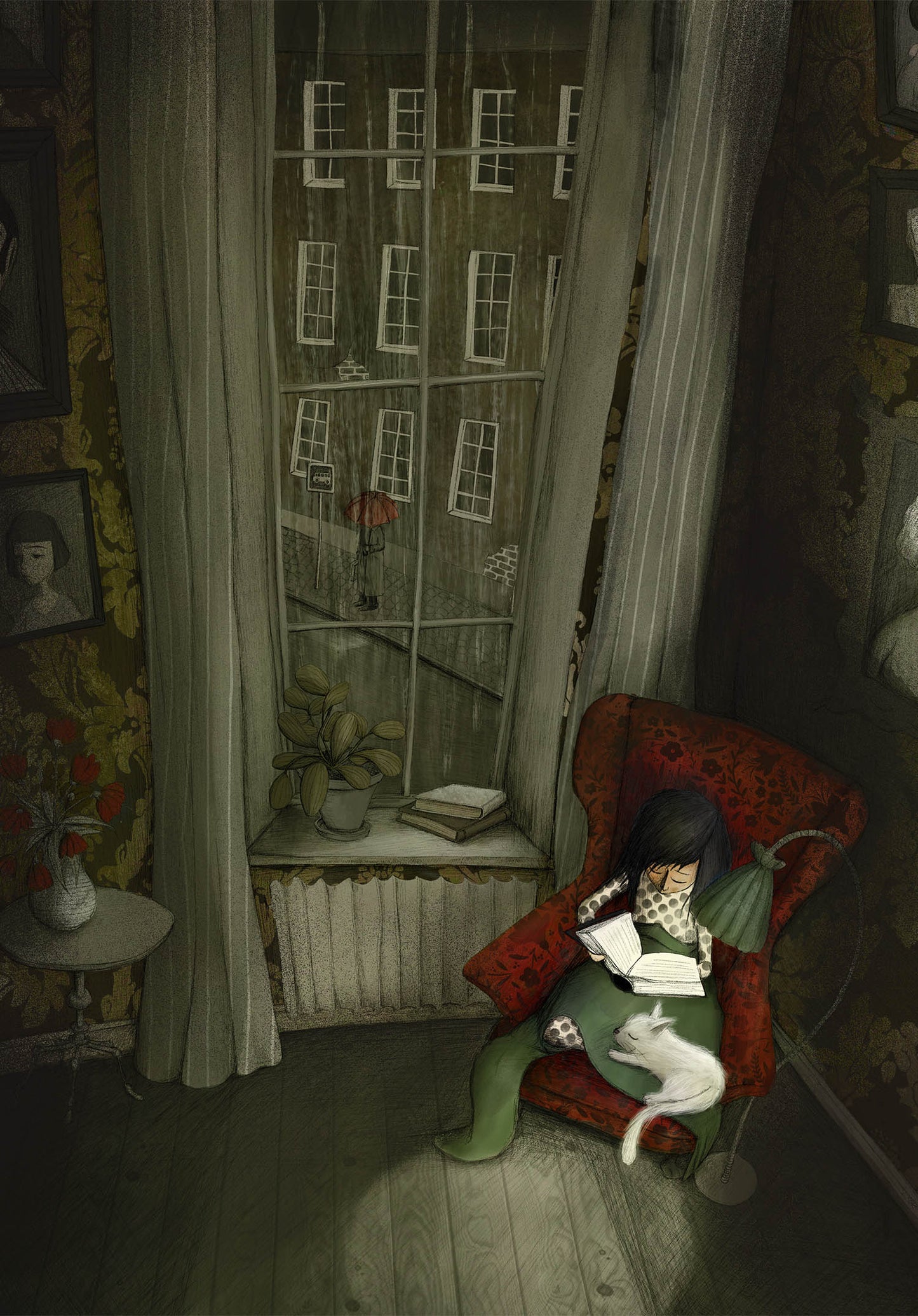 Little reader - Art print