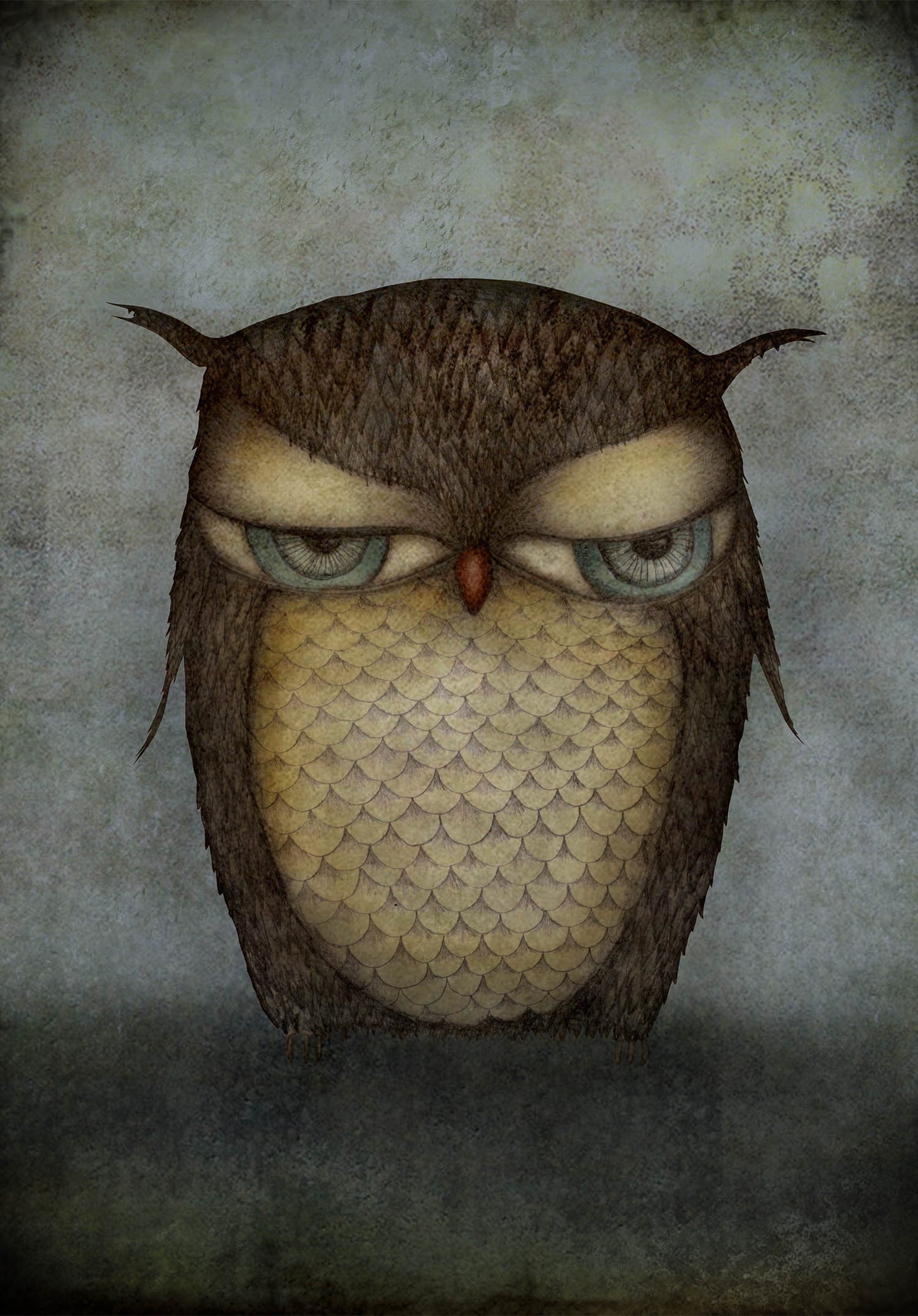 The owl - Art print