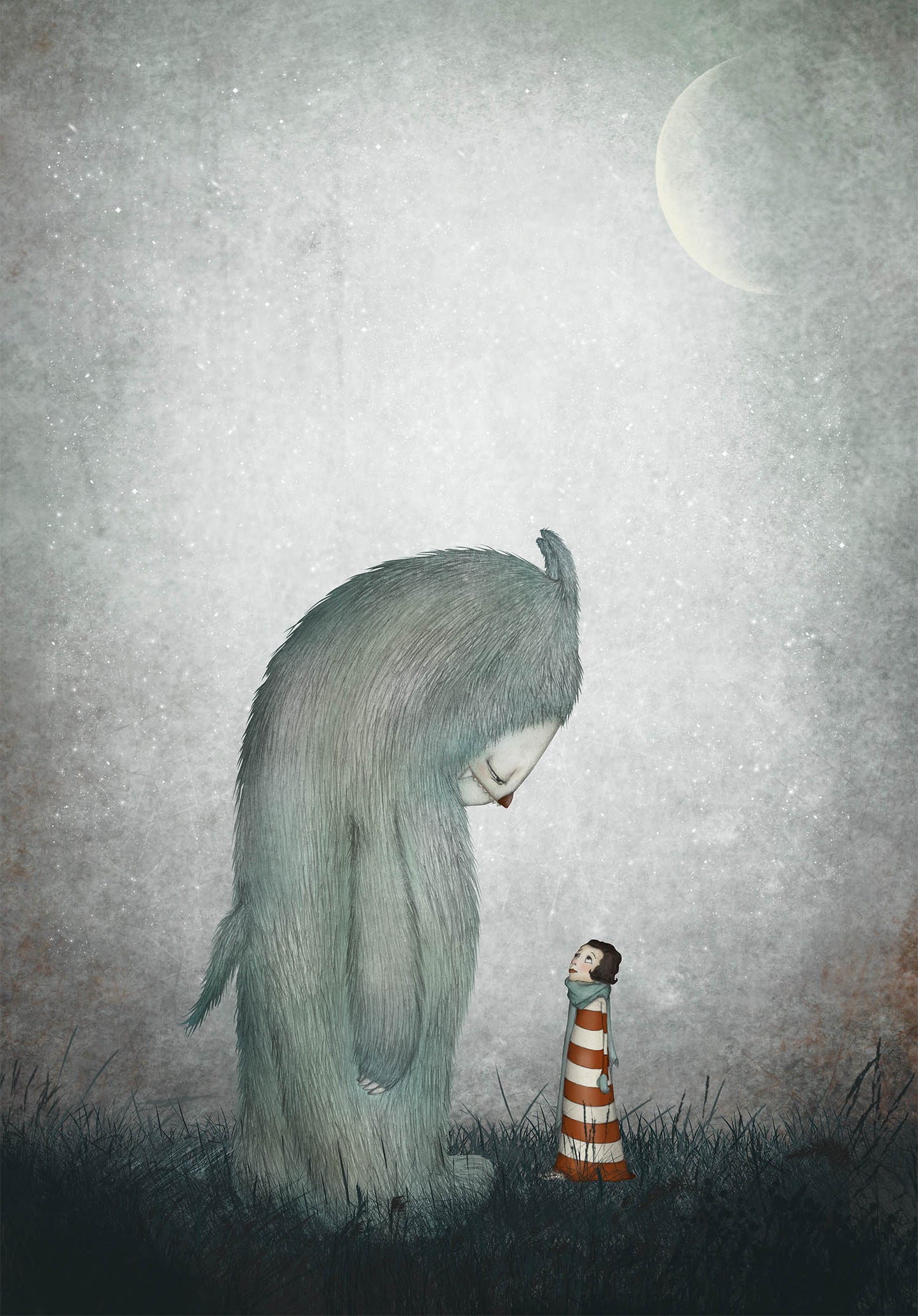 Night meeting - Art print