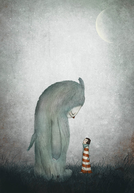 Night meeting - Art print