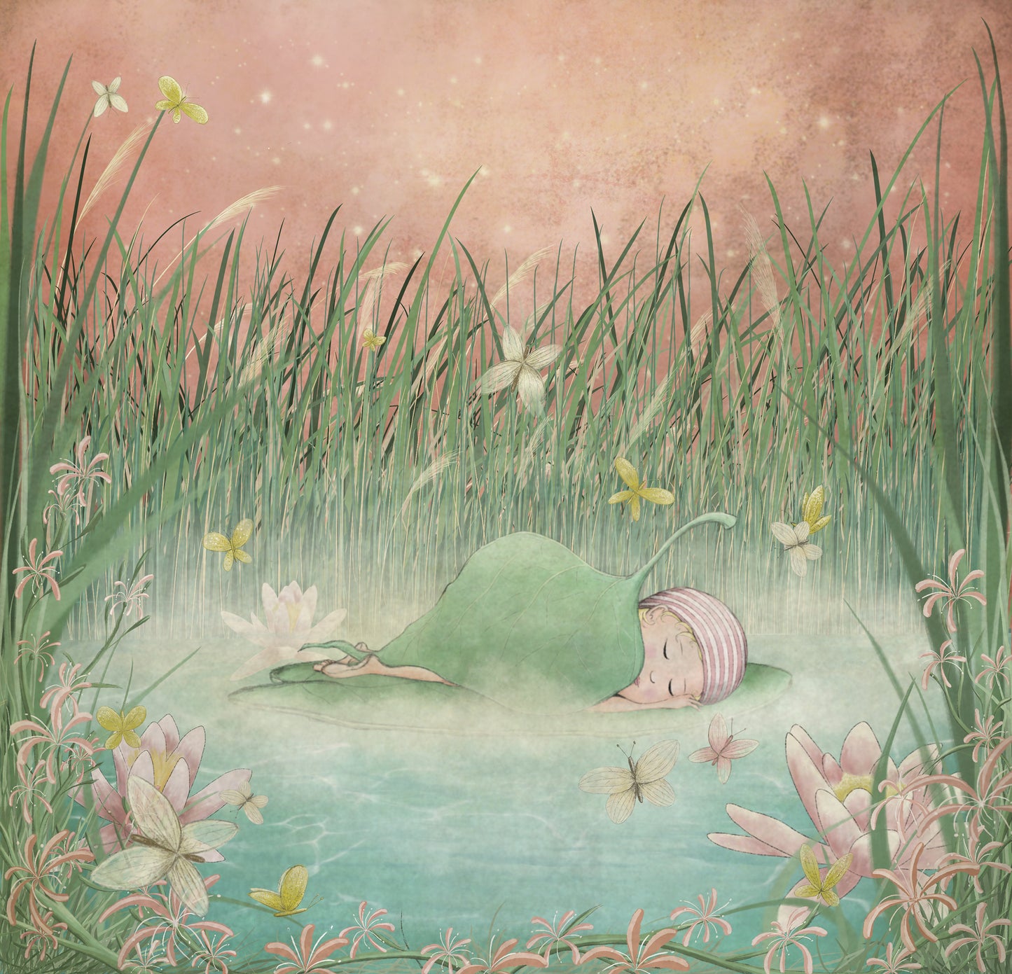 Sleeping baby - Art print