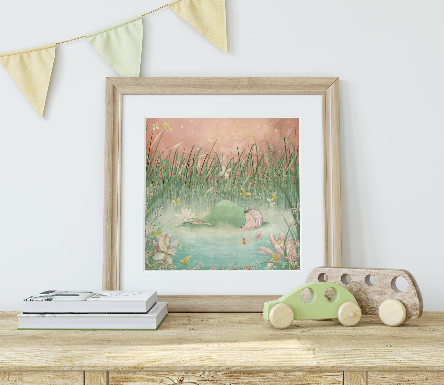 Sleeping baby - Art print