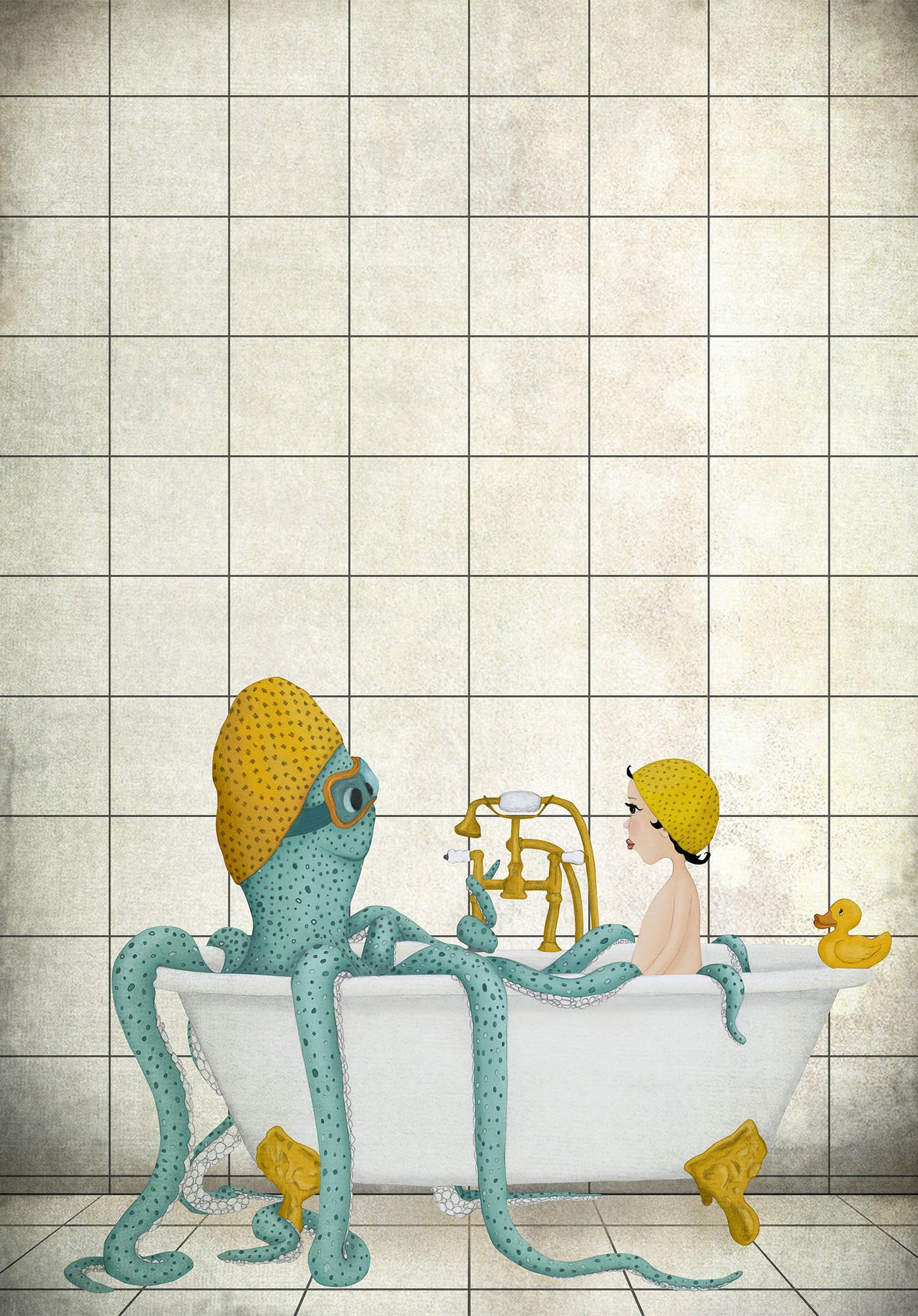 Time for a bath - Art print