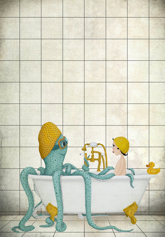 Time for a bath - Art print
