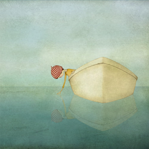 On the sea - Art print