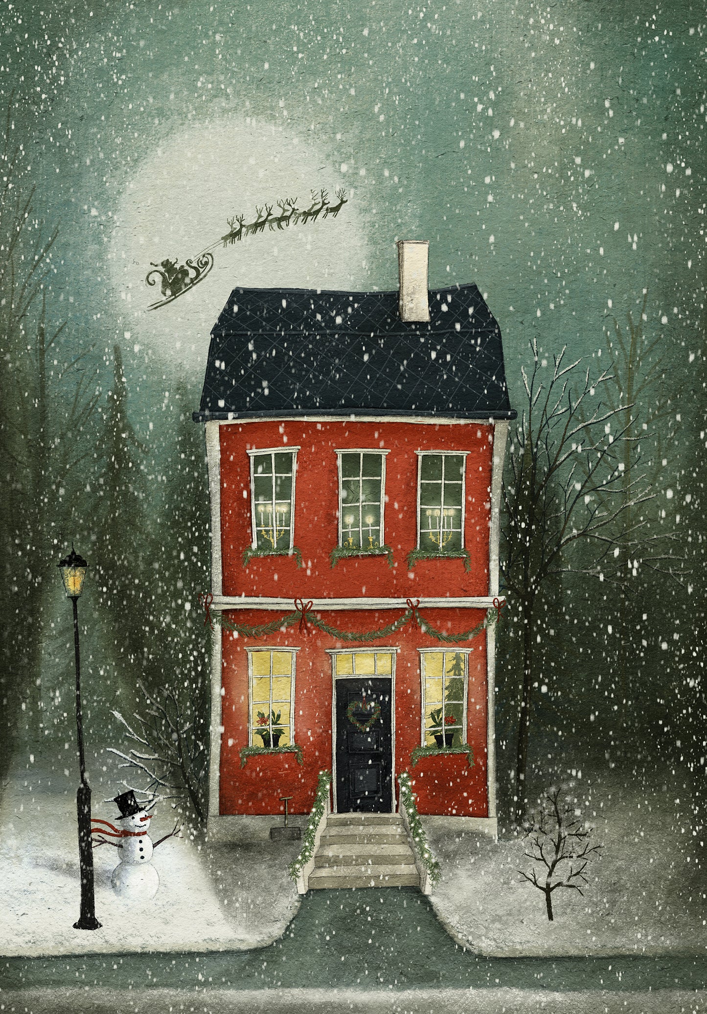 Christmas night - Art print