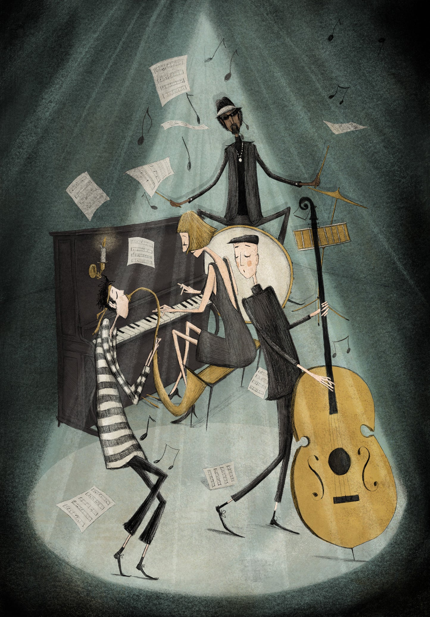 Jazznight - Art print