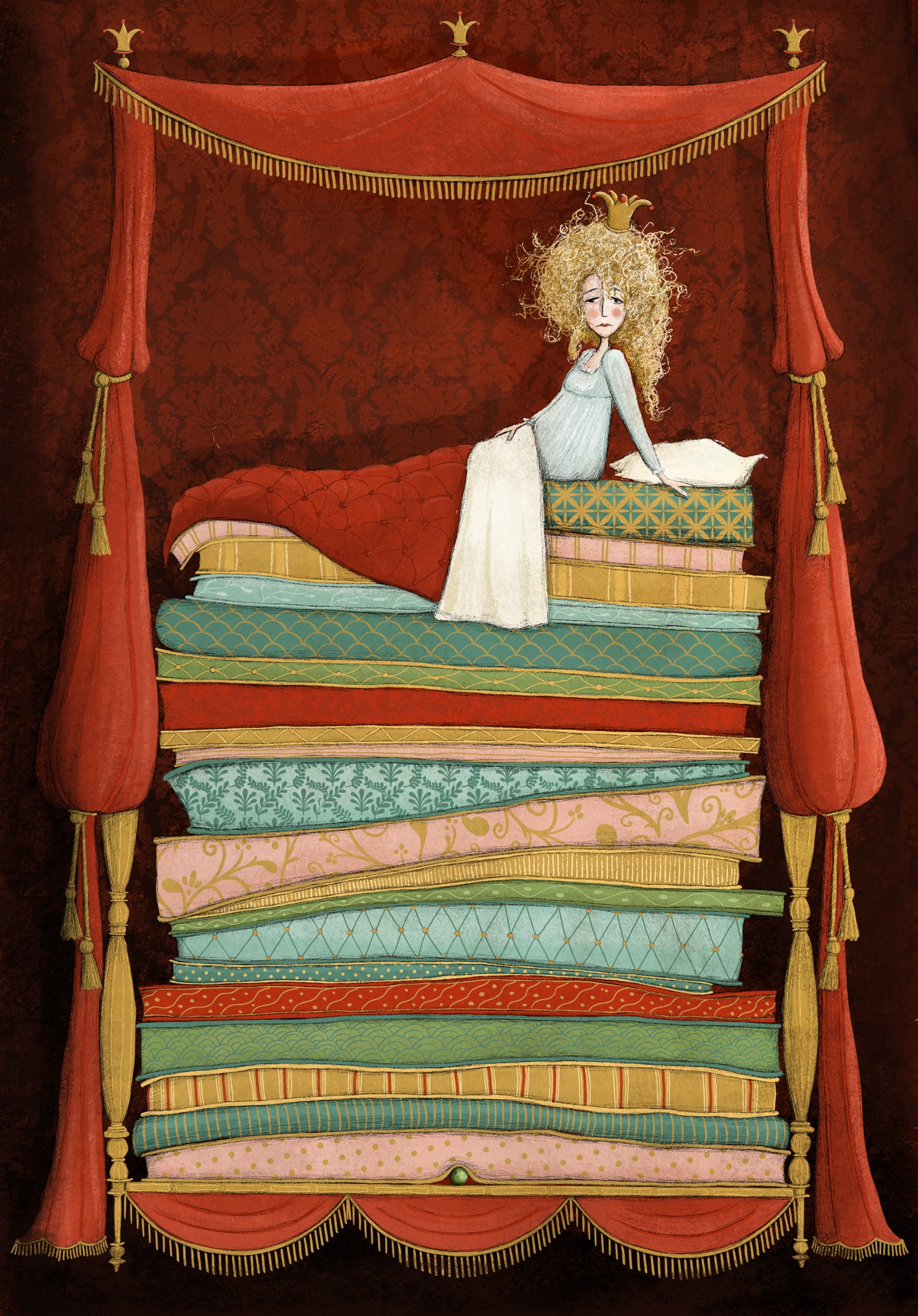 The princess and the pea - Artprint