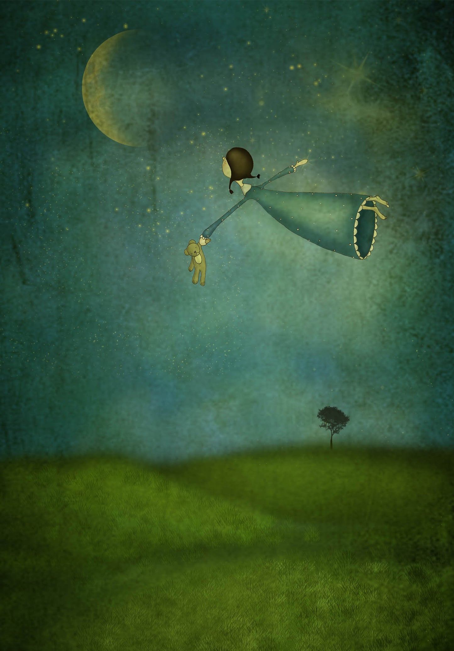 Fly me to the moon - Art print