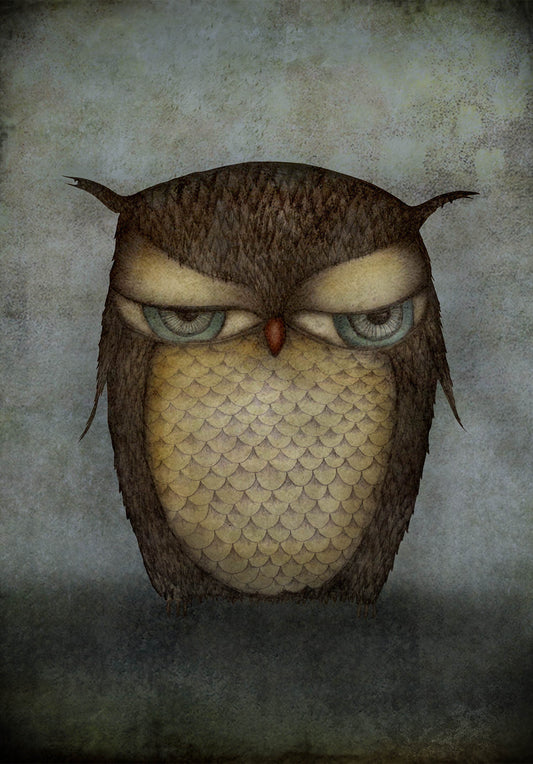 The owl - Art print