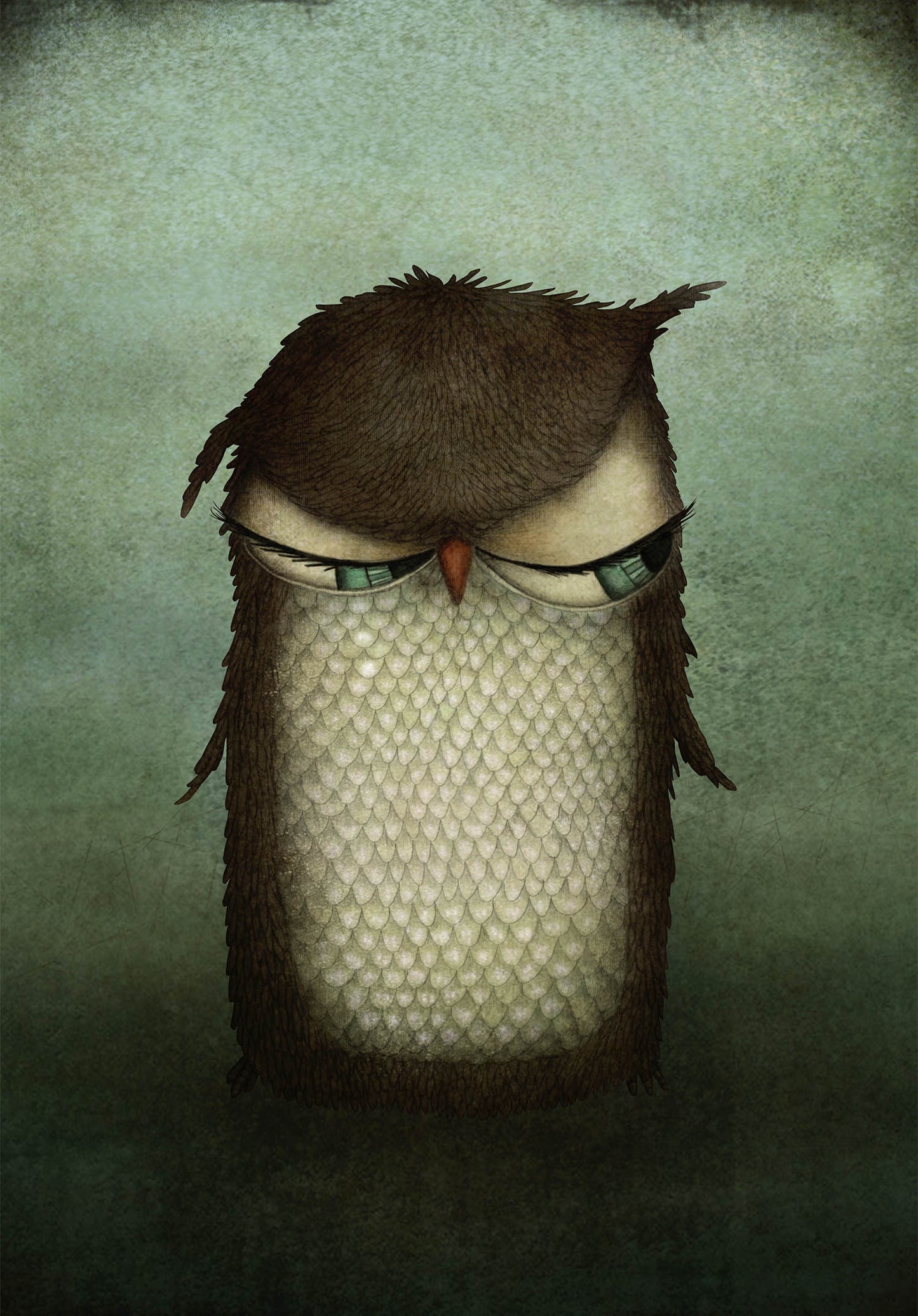 Mrs owl - Art print