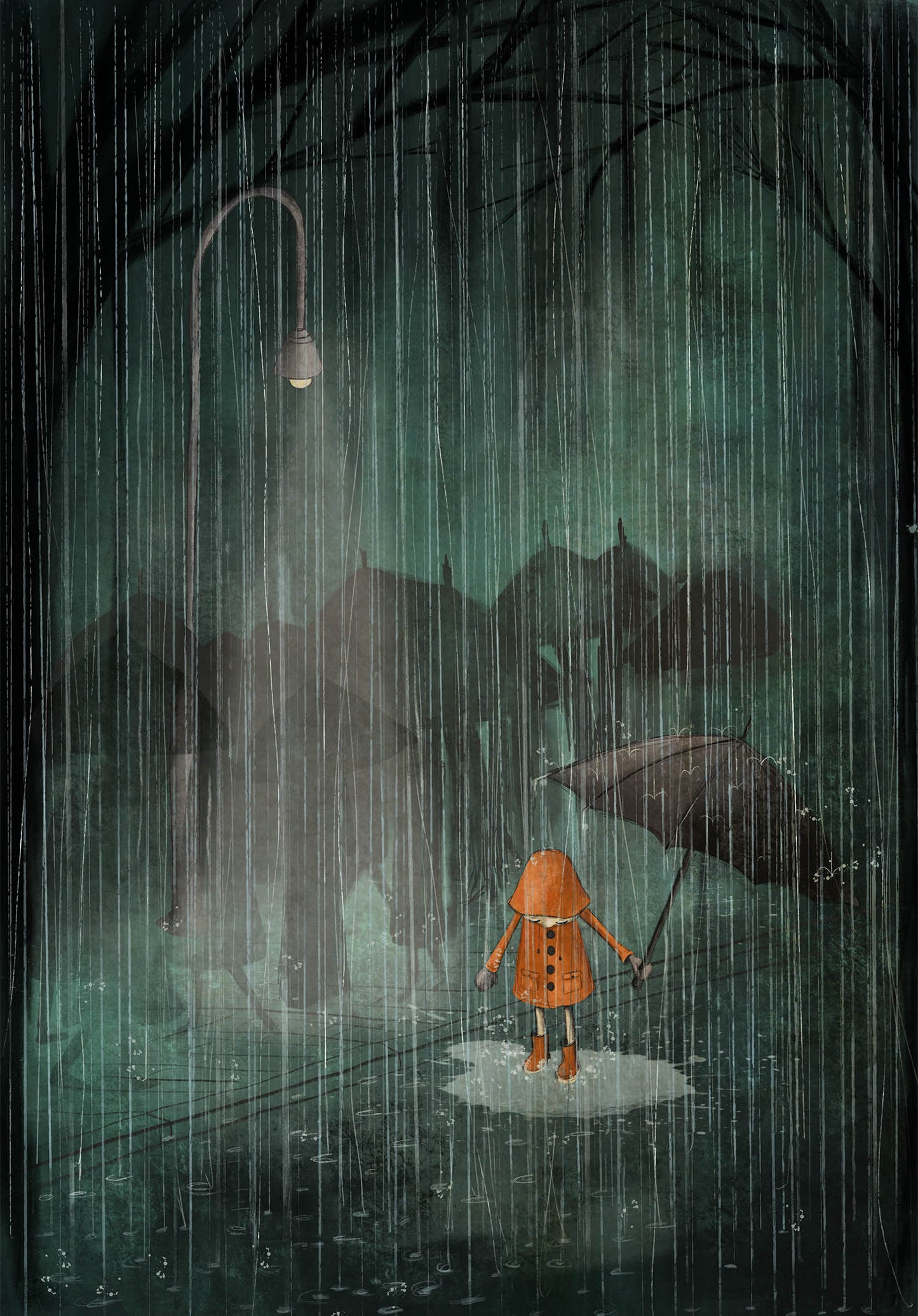 The rain - Art print