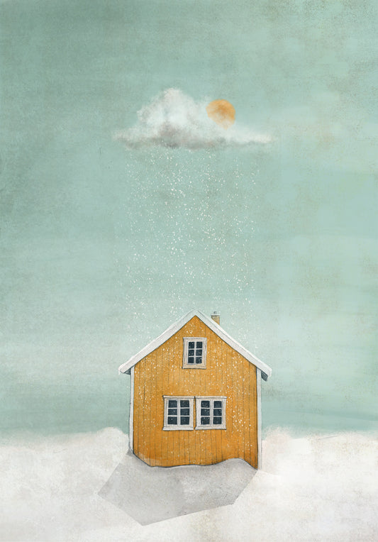Yellow house - Art print